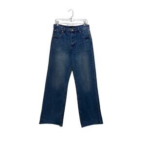 NUMERO High Rise Wide Leg Denim Jeans Women's Size 30 Medium Blue Full Length